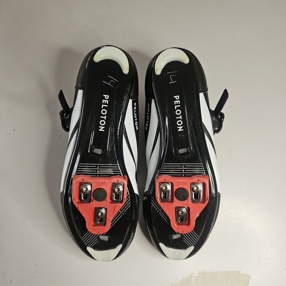 Peloton Cycling Shoe Mens 10 Black Red Womens 11.5 EU 44 - Picture 5 of 9